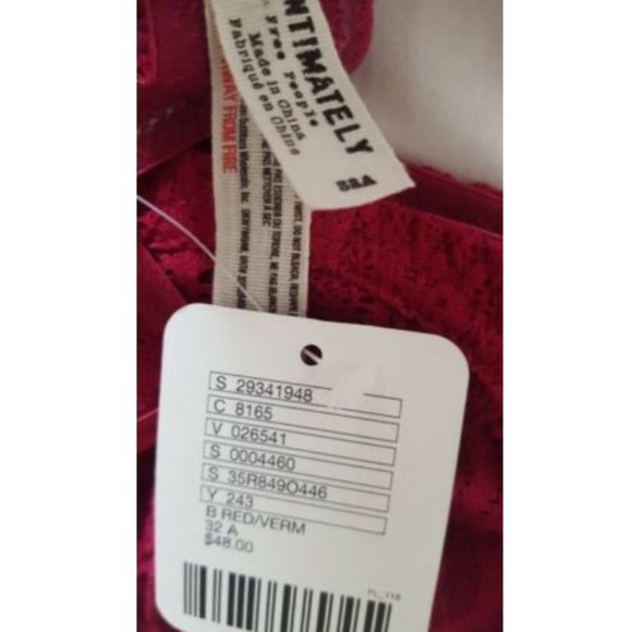 Intimately Free People Sheer Lace Convertible Underwire Demi Bra 32A New - Picture 3 of 4